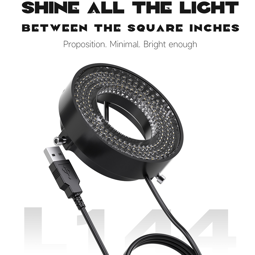 Photography Lighting Diagram - Lampu Cincin LED Mikroskop Mekanik L144