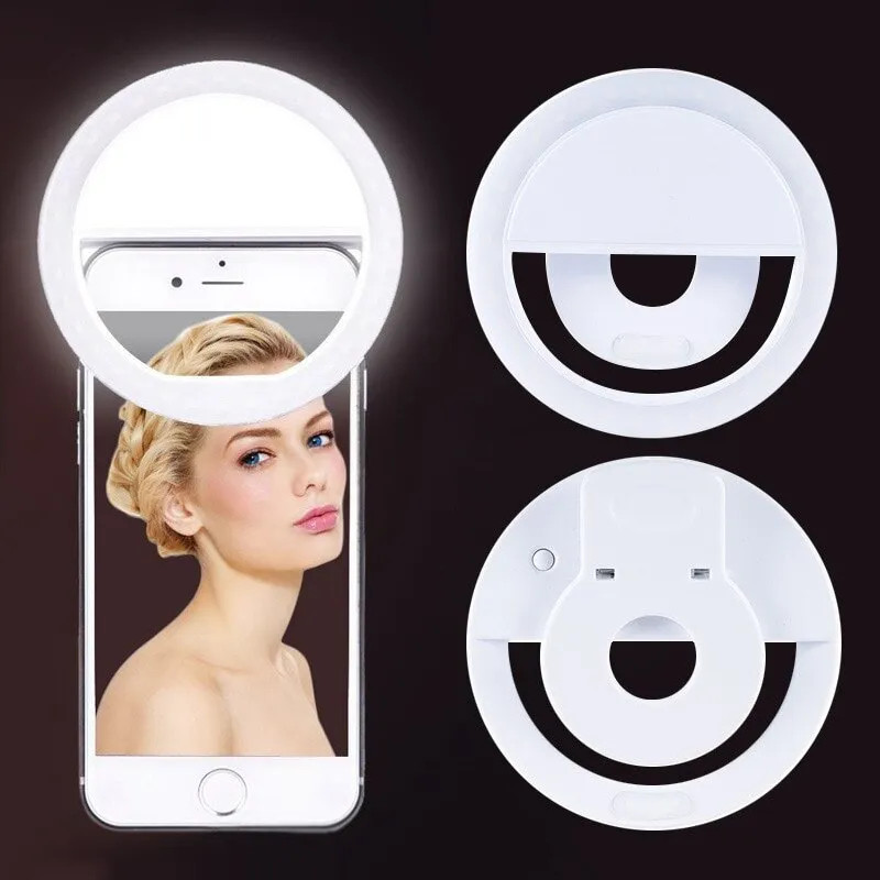 Photography Lighting Studio - Lampu Ring LED swafoto isi ulang