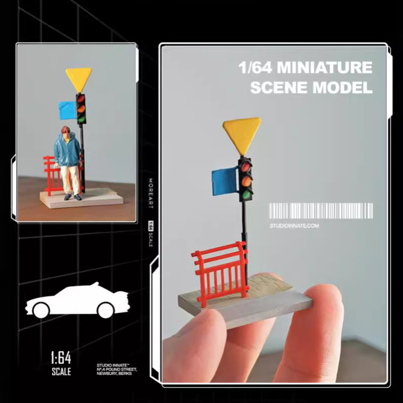 Photography Lighting Simulation - 1:64 Simulasi Lampu Lalu Lintas Pagar