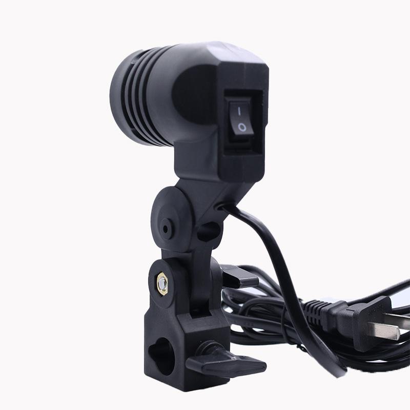 Photography Lighting Tools - Kabel Hitam 1.8M Soket E27 Softbox