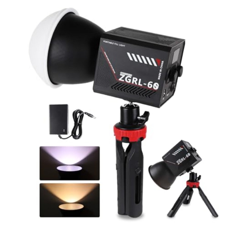 Photography Lighting Studio - Lampu Video LED COB 60W Portabel