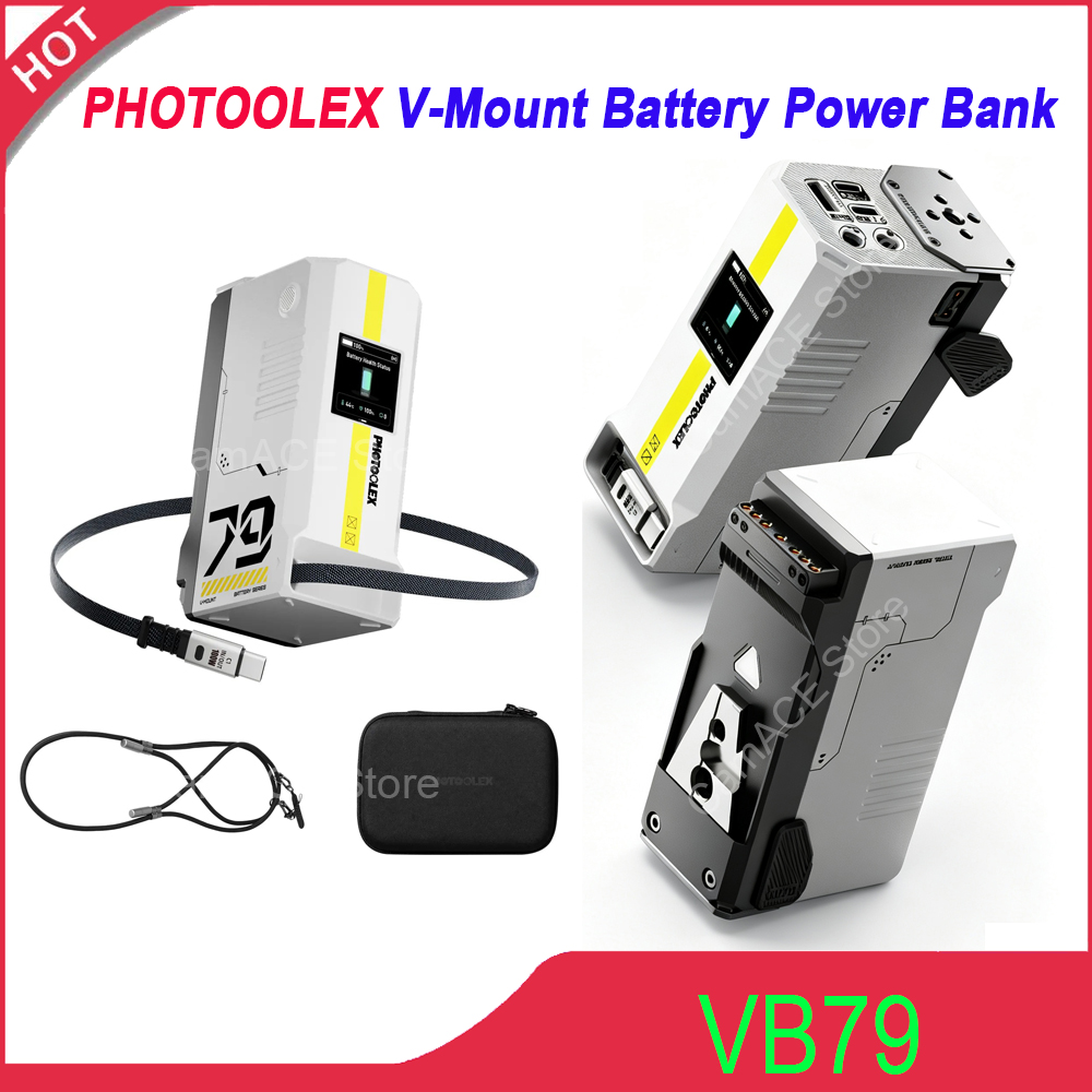 V Mount Battery - Baterai V-Mount PHOTOOLEX 79Wh 5500mAh, Pengisian