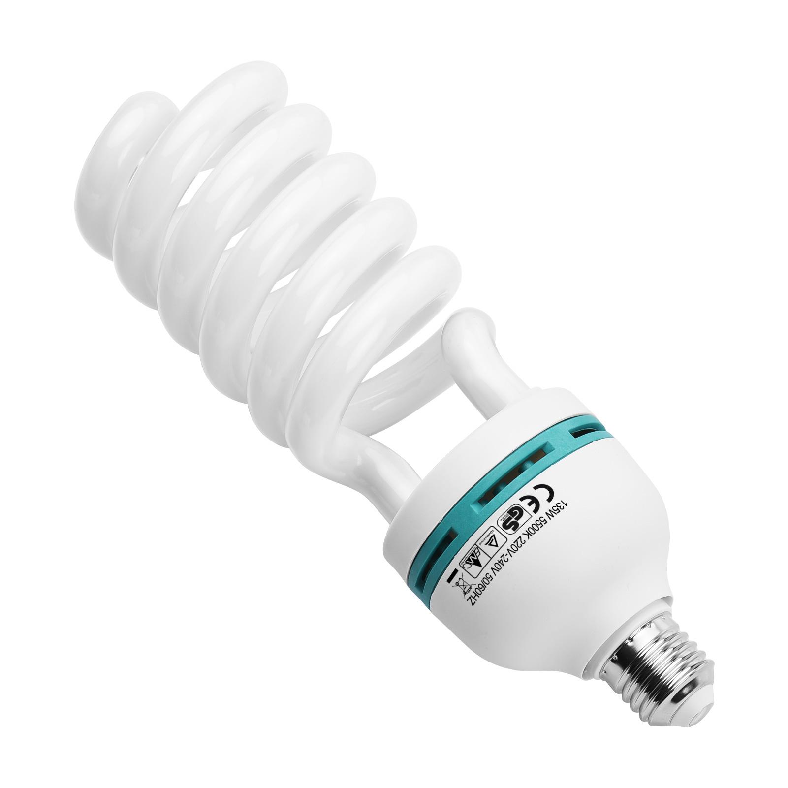 Photography Lighting Tools - Andoer bohlam lampu Spiral, 135W 5500K