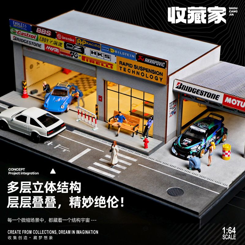 Diorama Garasi Jepang Skala 1: - Photography Lighting Simulation ulasan dan harga
