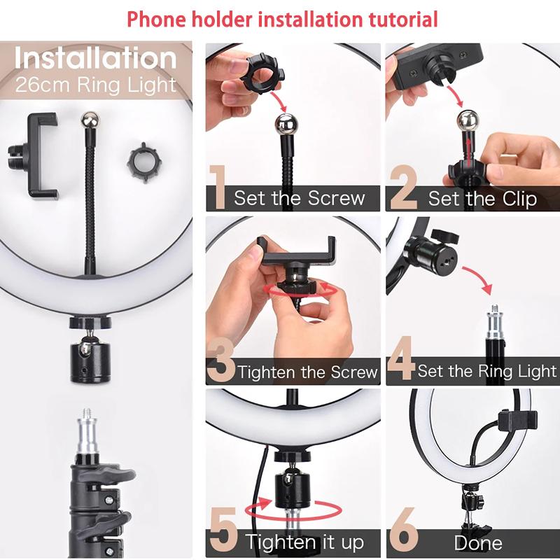 Lampu Cincin Selfie 16/26/33Cm - Photography Lighting Description ulasan dan harga