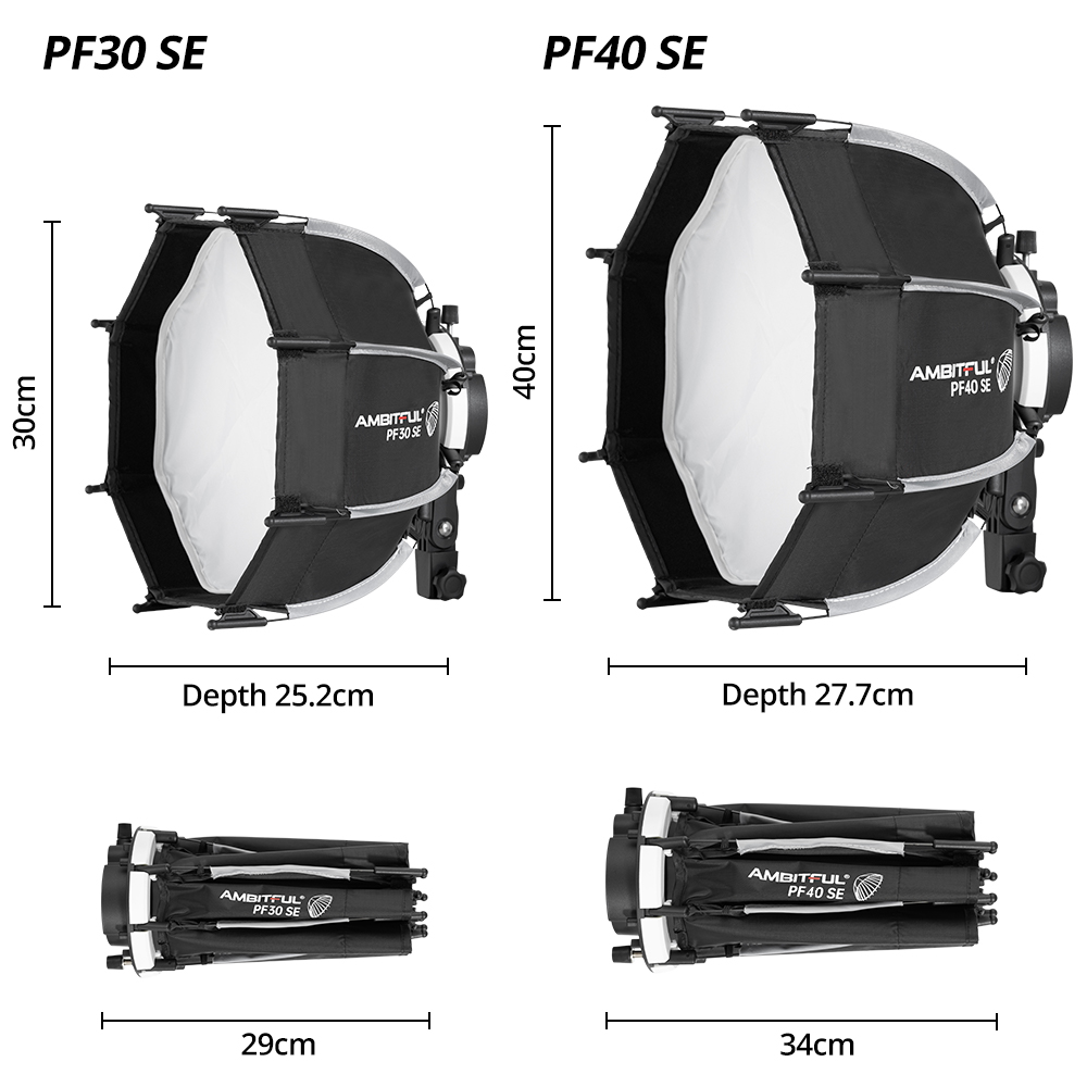 AMBITFUL PF30/PF40 30cm /40cm  - Photography Lighting Box ulasan dan harga