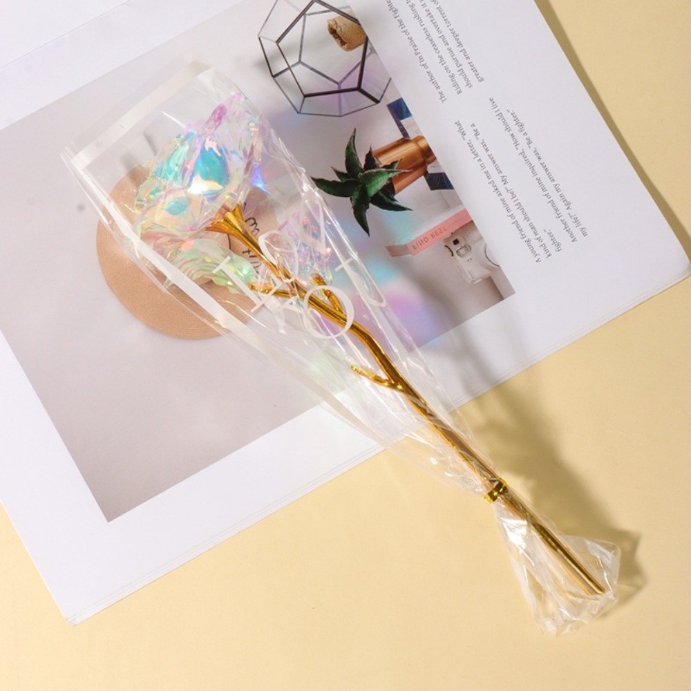 Bunga Mawar Berlapis Emas Berk - Photography Lighting Simulation ulasan dan harga
