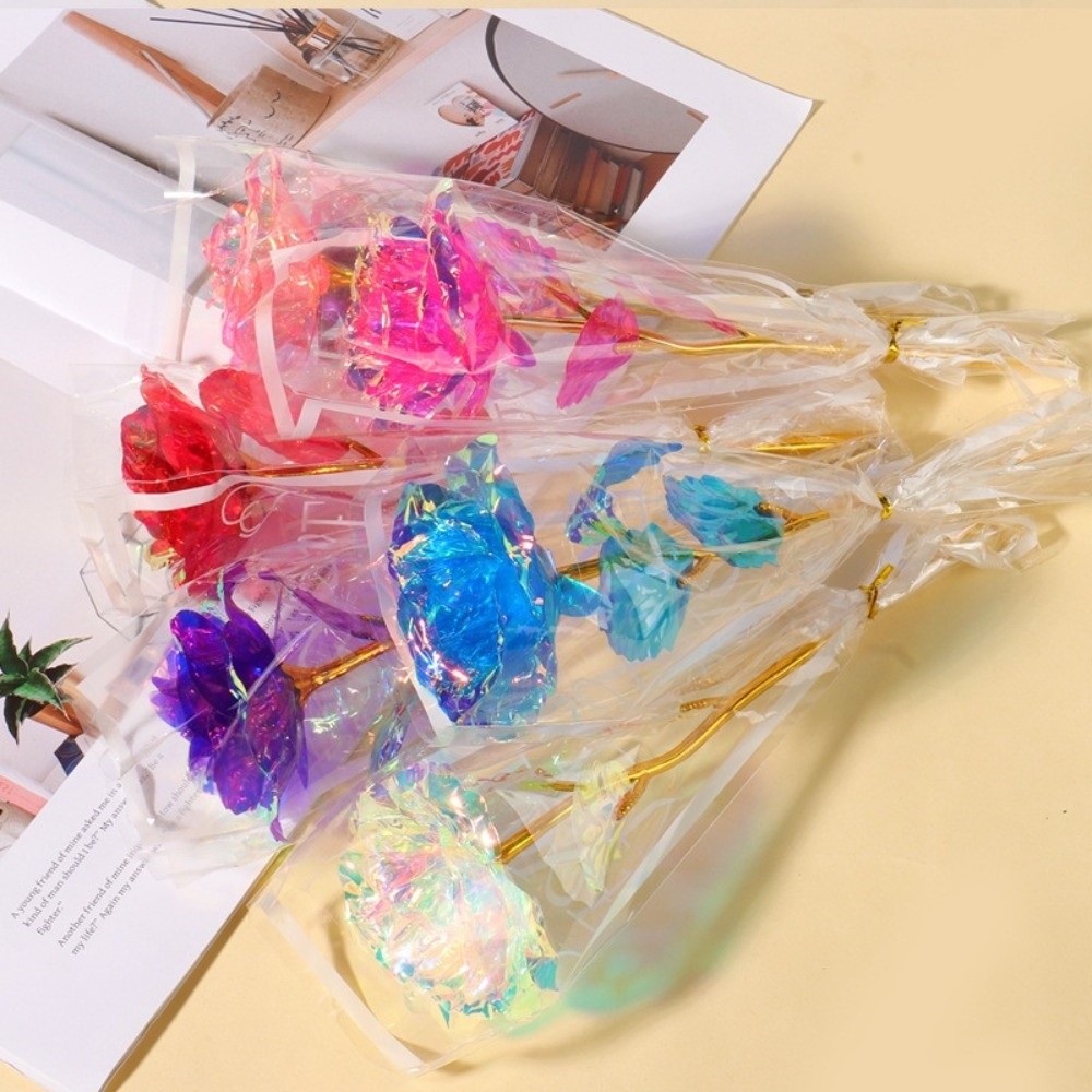 Bunga Mawar Berlapis Emas Berk - Photography Lighting Simulation ulasan dan harga