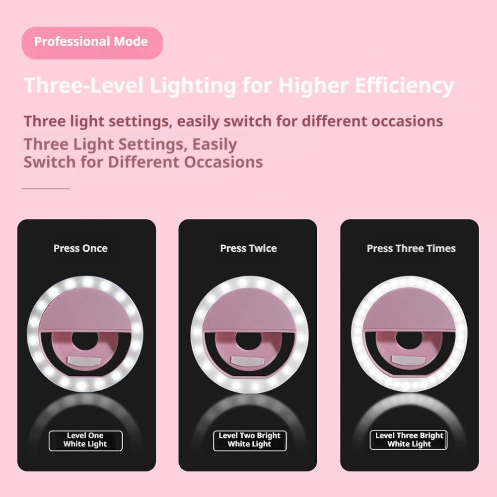 Lampu Cincin Selfie Clip On Is - Photography Lighting Description ulasan dan harga