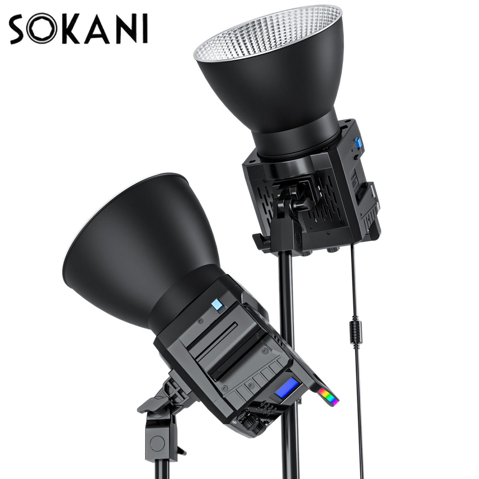 Sokani X100 RGB/Bi-warna 100W  - Photography Lighting For Outdoors ulasan dan harga