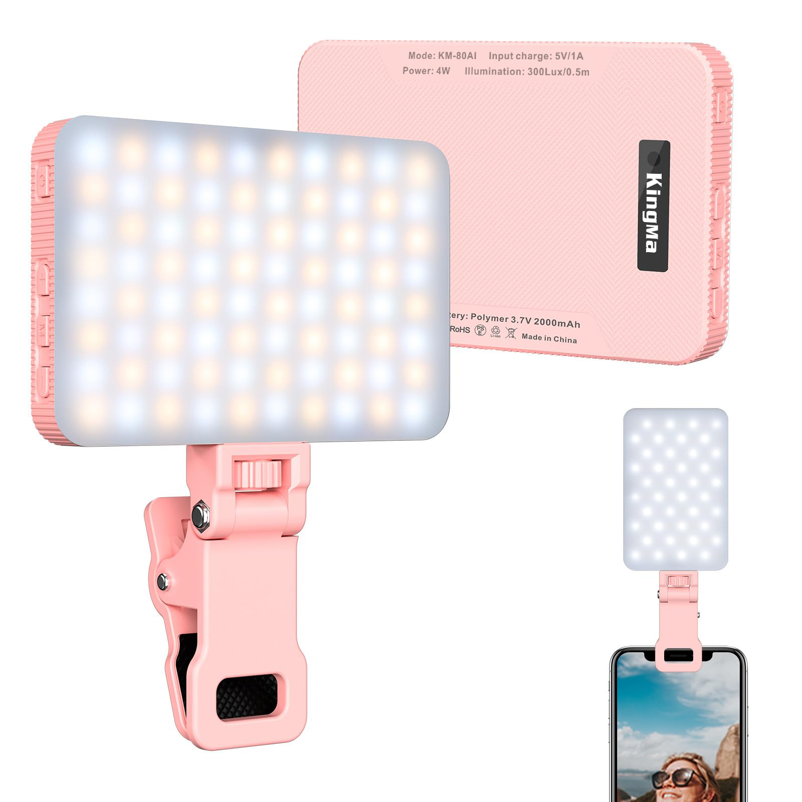 King Ma lampu swafoto isi daya - Photography And Videography Lighting ulasan dan harga