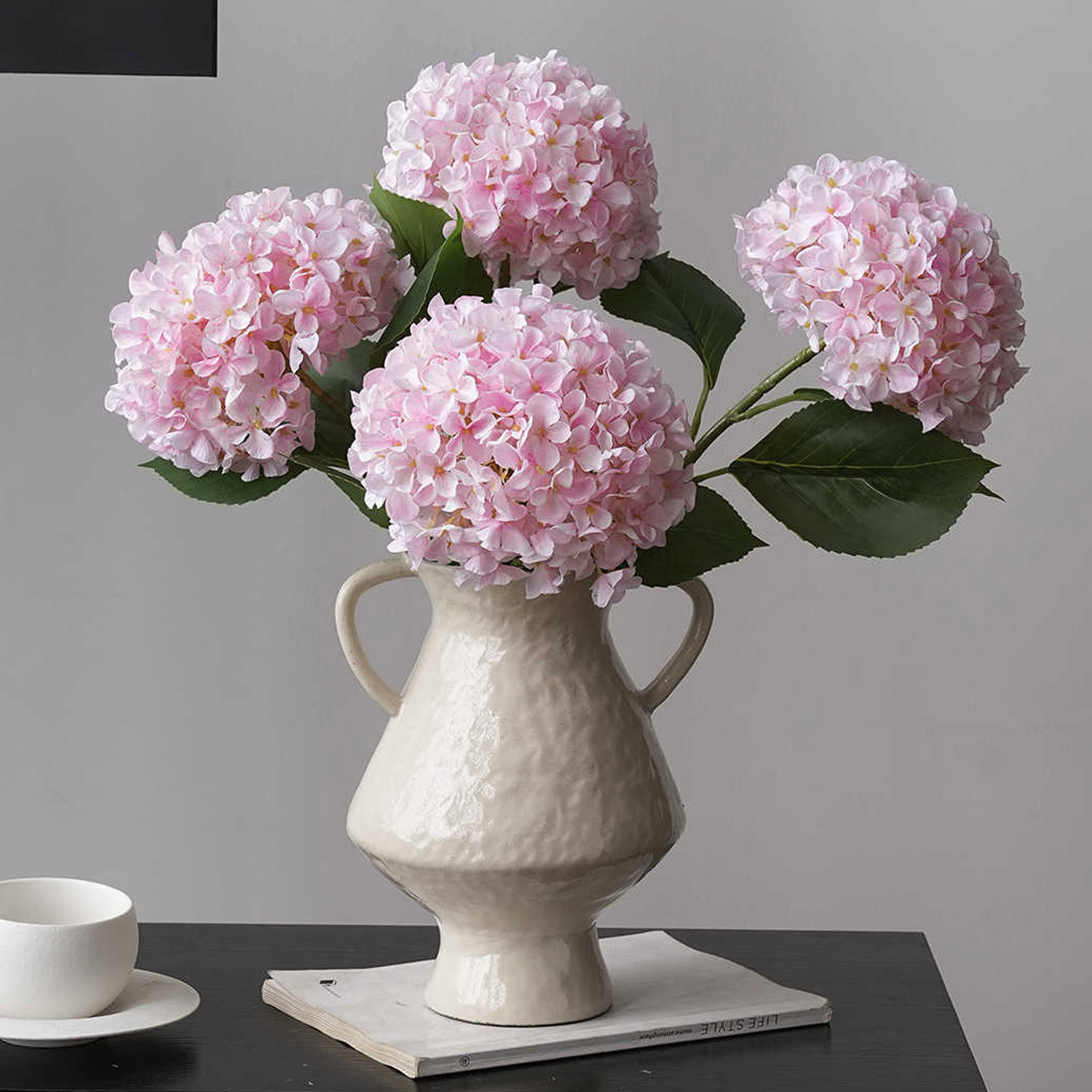 1 buah bunga hydrangea simulas - Photography Lighting Simulation ulasan dan harga