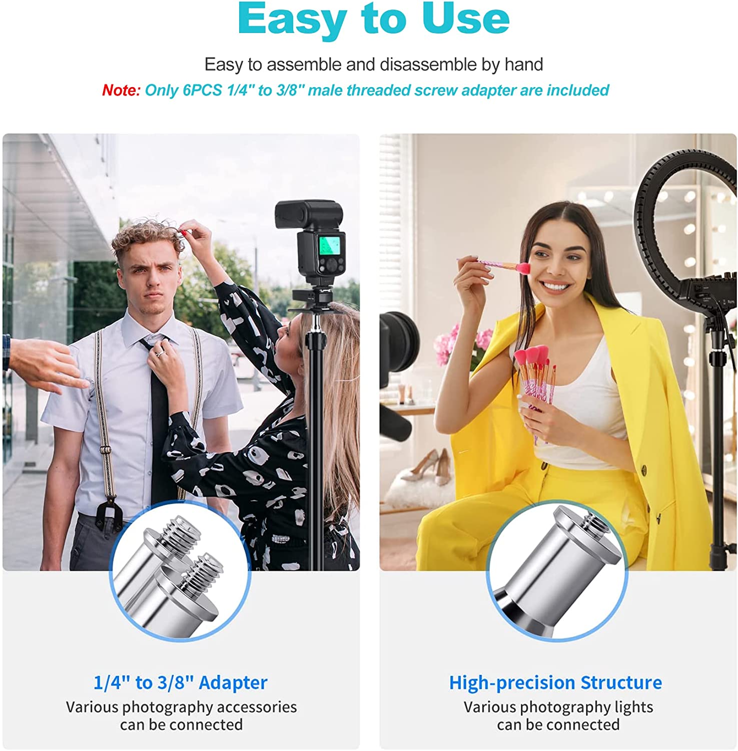 Selens sekrup ulir adaptor 3/8 - Photography Lighting Tools ulasan dan harga