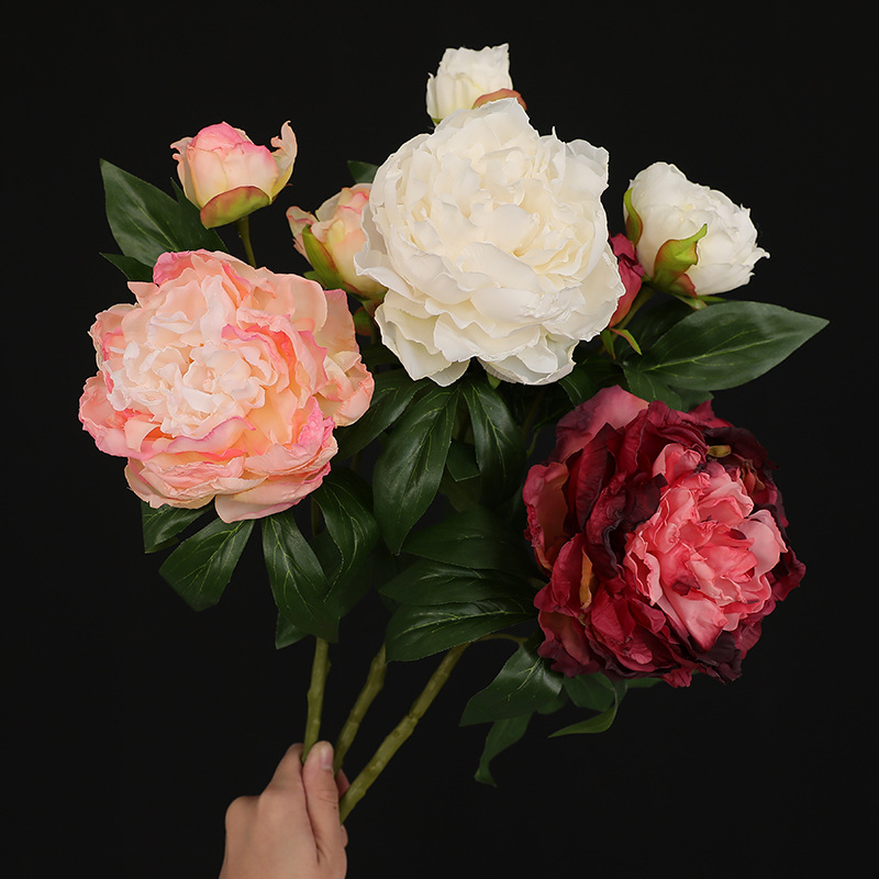 1 Buah Bunga Peony Simulasi Re - Photography Lighting Simulation ulasan dan harga