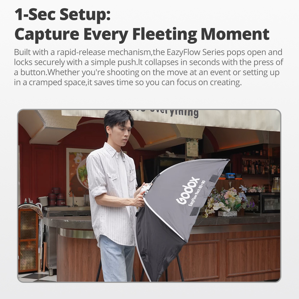 Godox EazyFlow seri Softbox Li - Photography Lighting Box ulasan dan harga