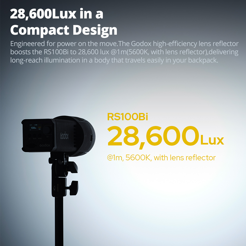 GODOX RS100Bi 28600Lux Bi-colo - Photography Lighting For Outdoors ulasan dan harga
